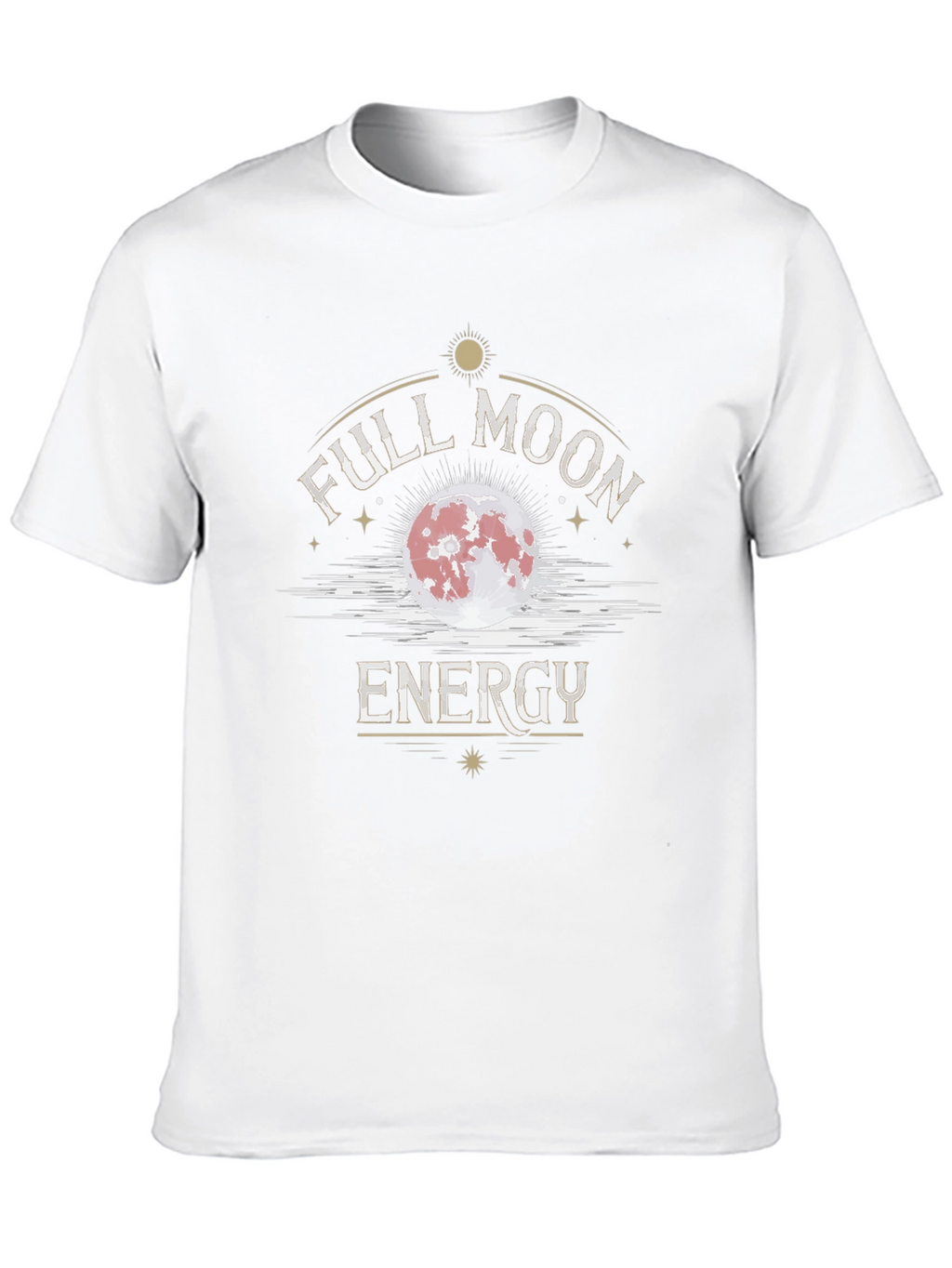 Full Moon Energy Graphic T-Shirt - Black Cotton Tee
