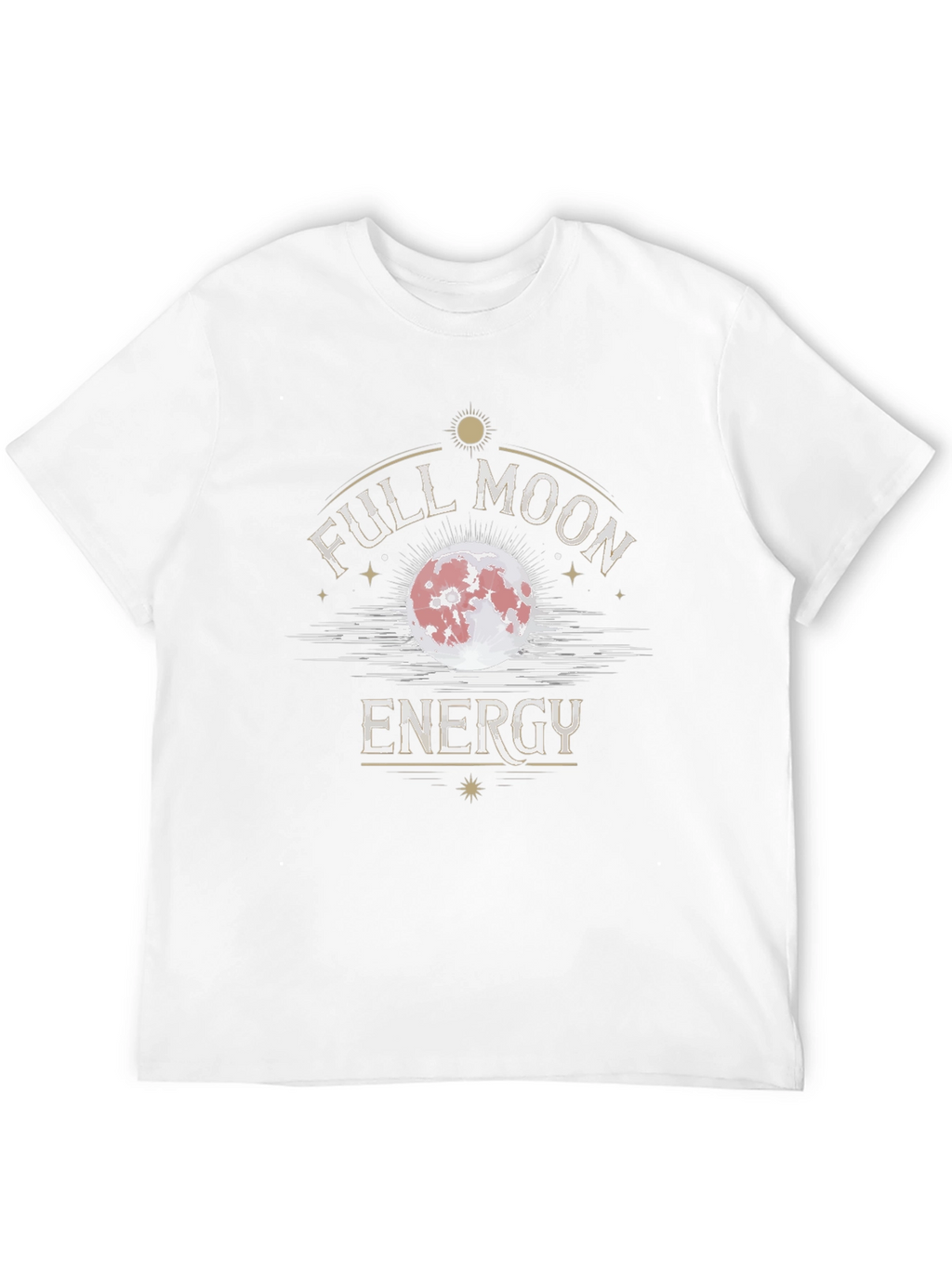 Full Moon Energy Graphic T-Shirt - Black Cotton Tee