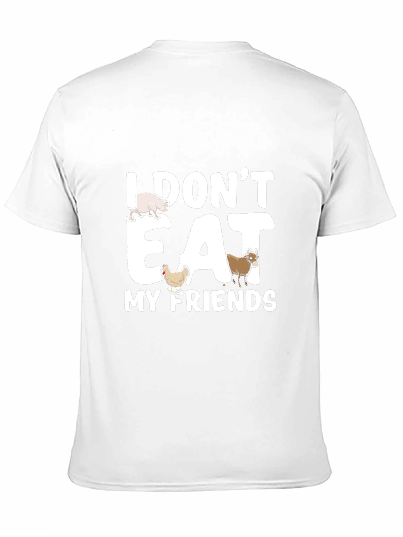 Vegan Statement T-Shirt - I Dont Eat My Friends