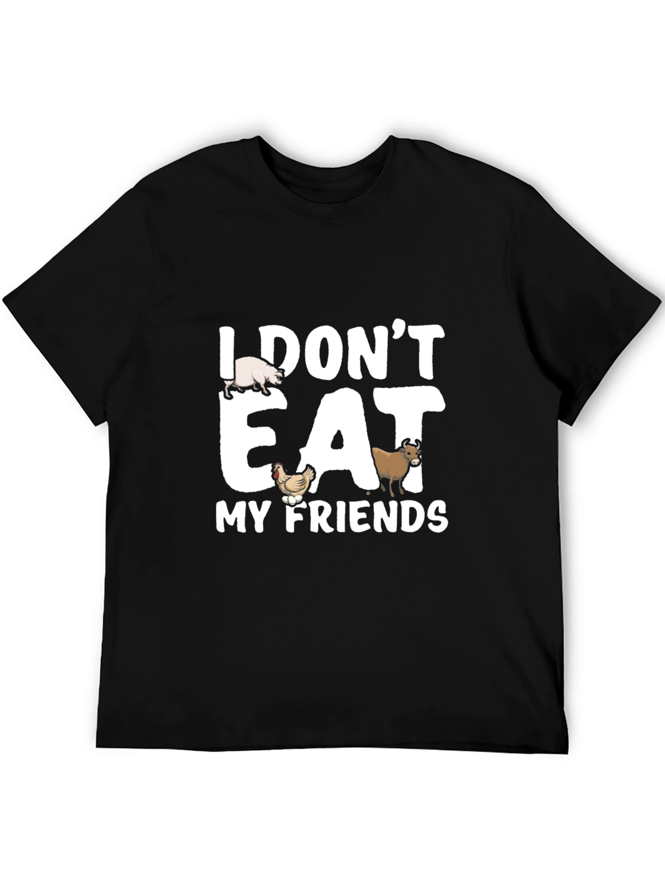 Vegan Statement T-Shirt - I Dont Eat My Friends
