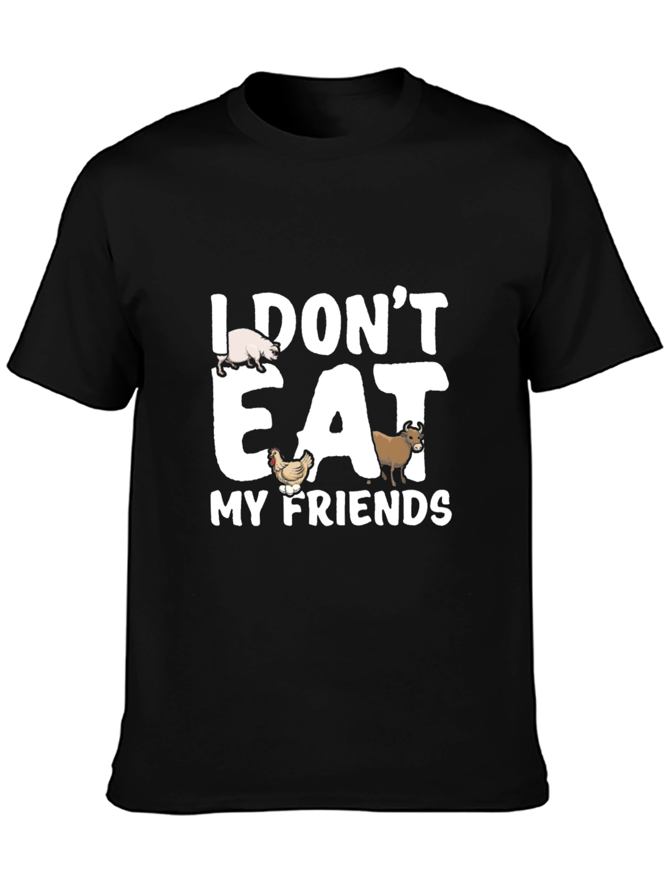 Vegan Statement T-Shirt - I Dont Eat My Friends