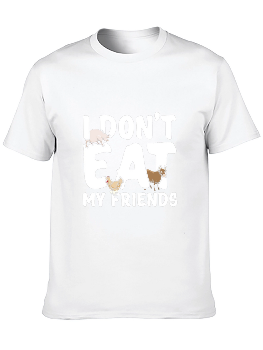 Vegan Statement T-Shirt - I Dont Eat My Friends