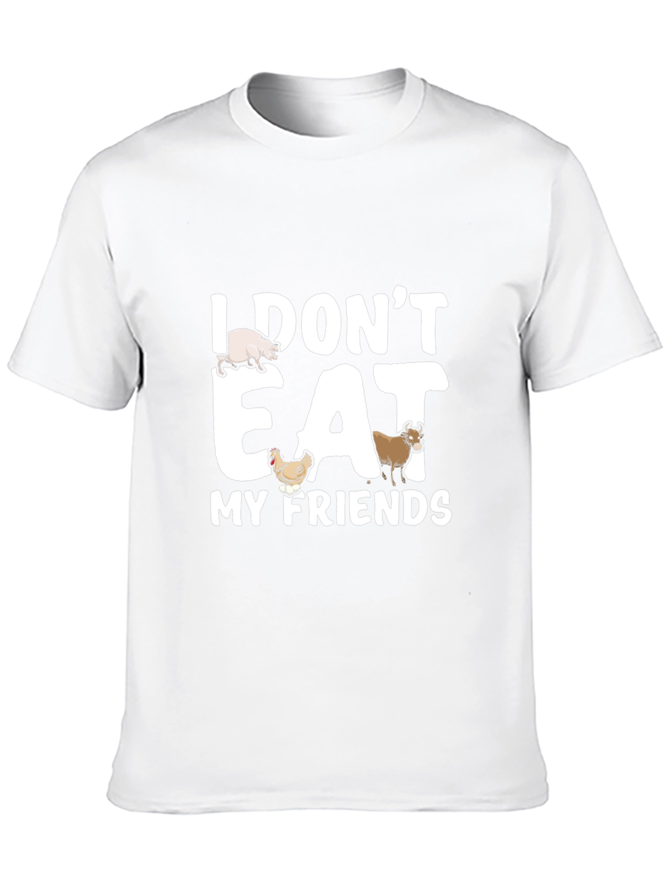 Vegan Statement T-Shirt - I Dont Eat My Friends