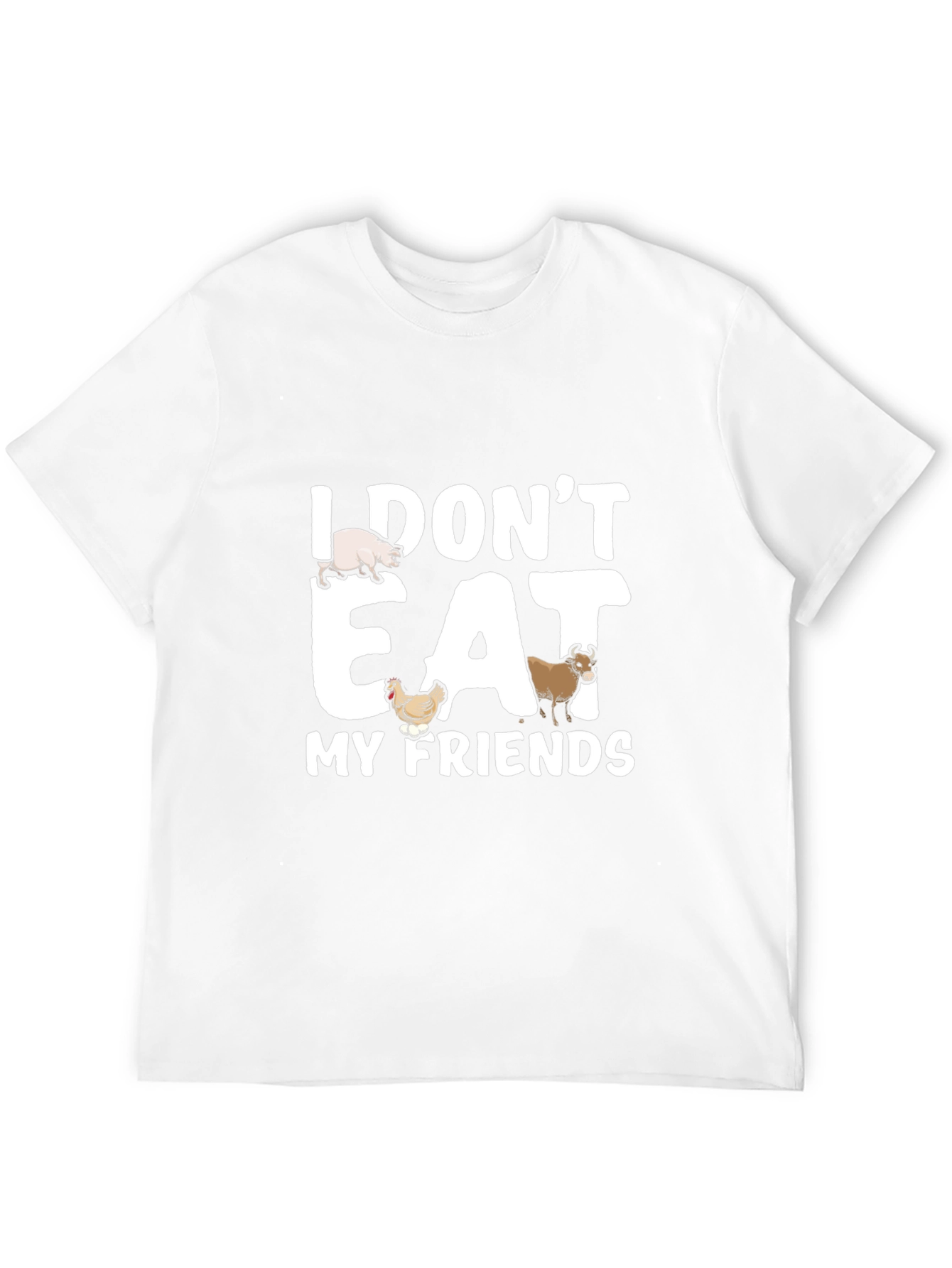 Vegan Statement T-Shirt - I Dont Eat My Friends