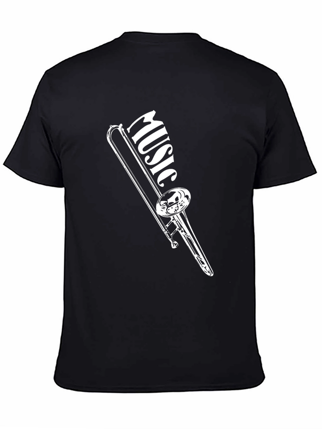 Music Trombone Black T-Shirt