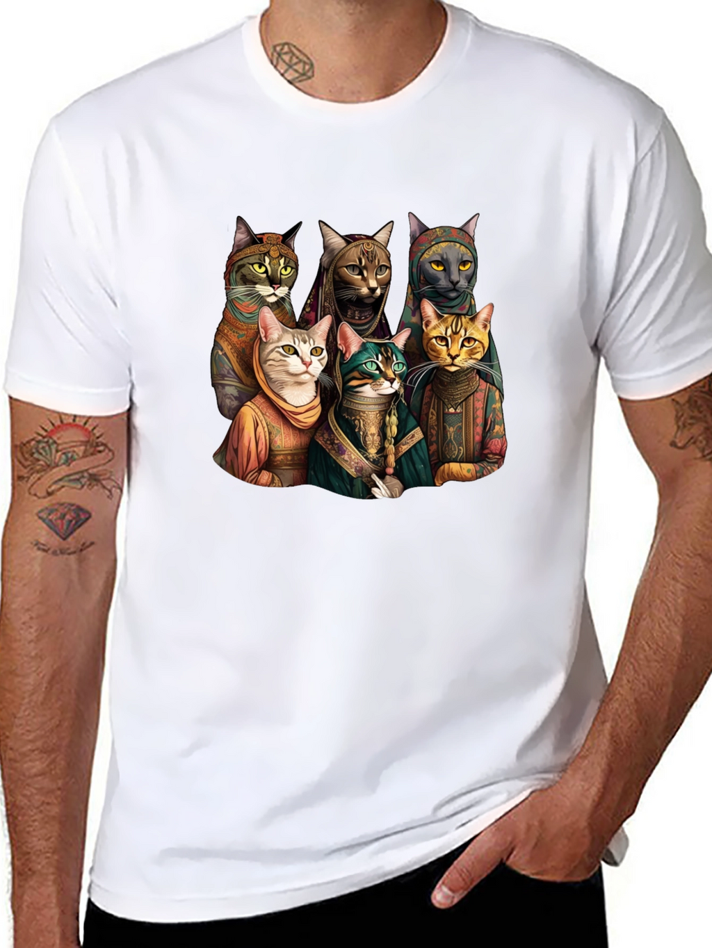 Cats Band Funny Graphic Tee