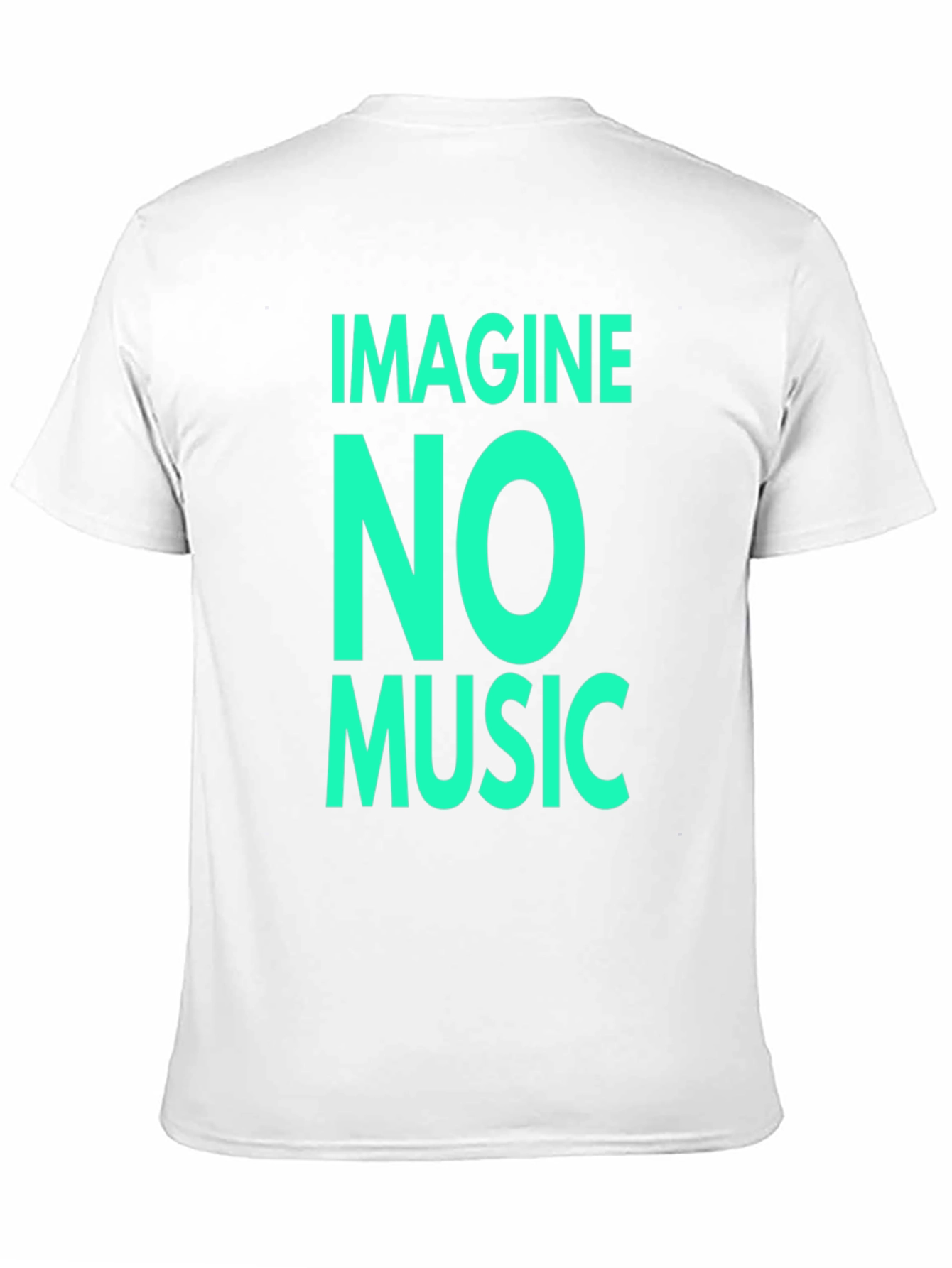 Imagine No Music Black Graphic Tee