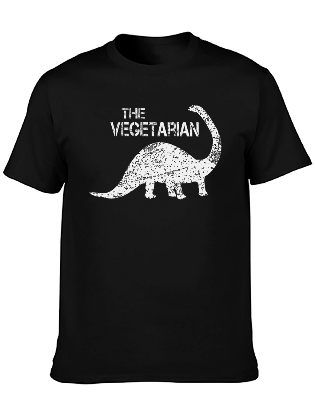 Vegetarian Dinosaur Graphic Tee - Black T-Shirt
