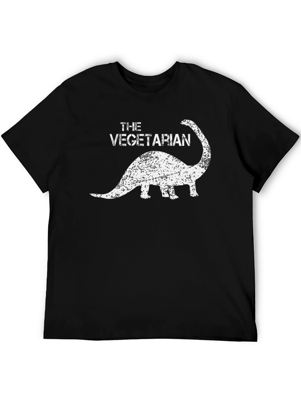 Vegetarian Dinosaur Graphic Tee - Black T-Shirt