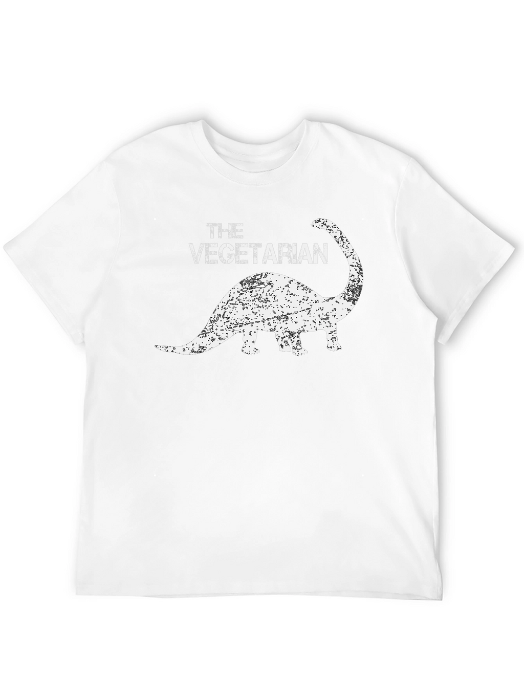 Vegetarian Dinosaur Graphic Tee - Black T-Shirt