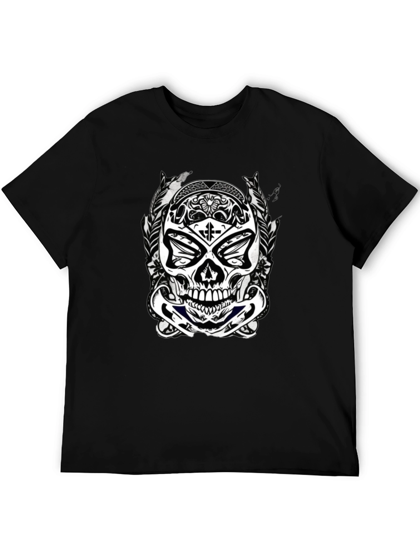 Skull Graphic Black T-Shirt for Men
