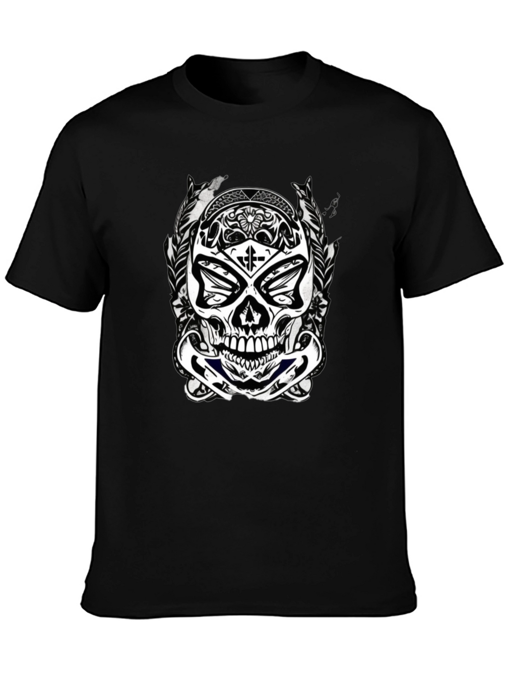 Skull Graphic Black T-Shirt for Men