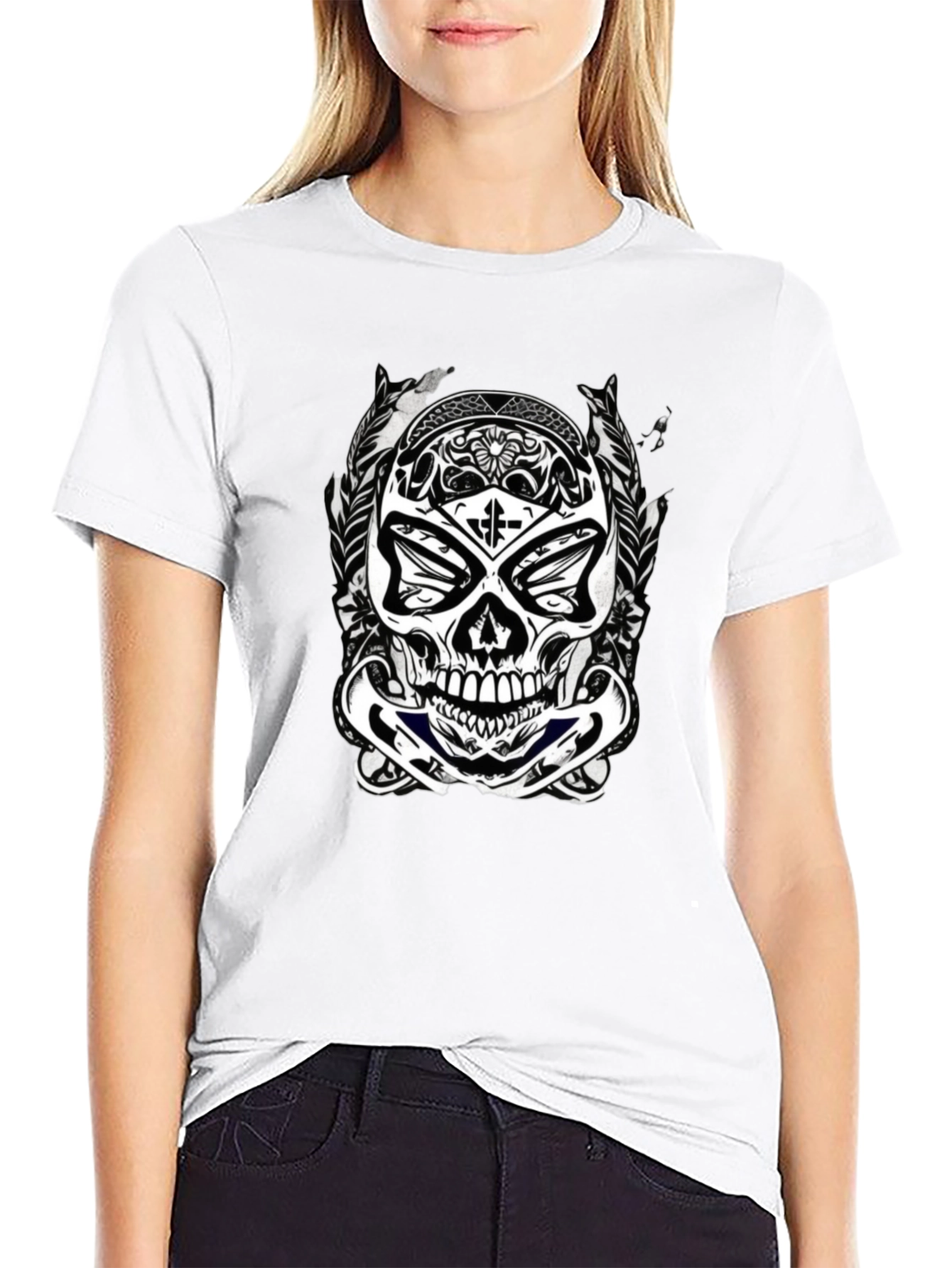 Skull Graphic Black T-Shirt for Men