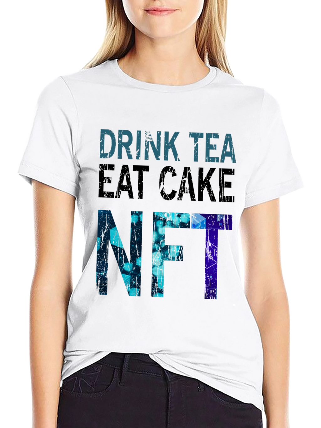 Drink Tea Eat Cake NFT Graphic T-Shirt