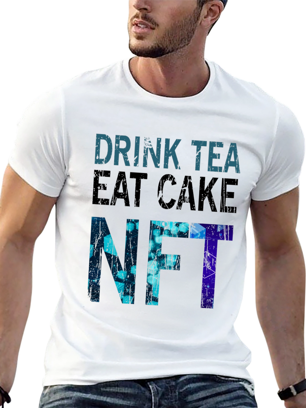Drink Tea Eat Cake NFT Graphic T-Shirt