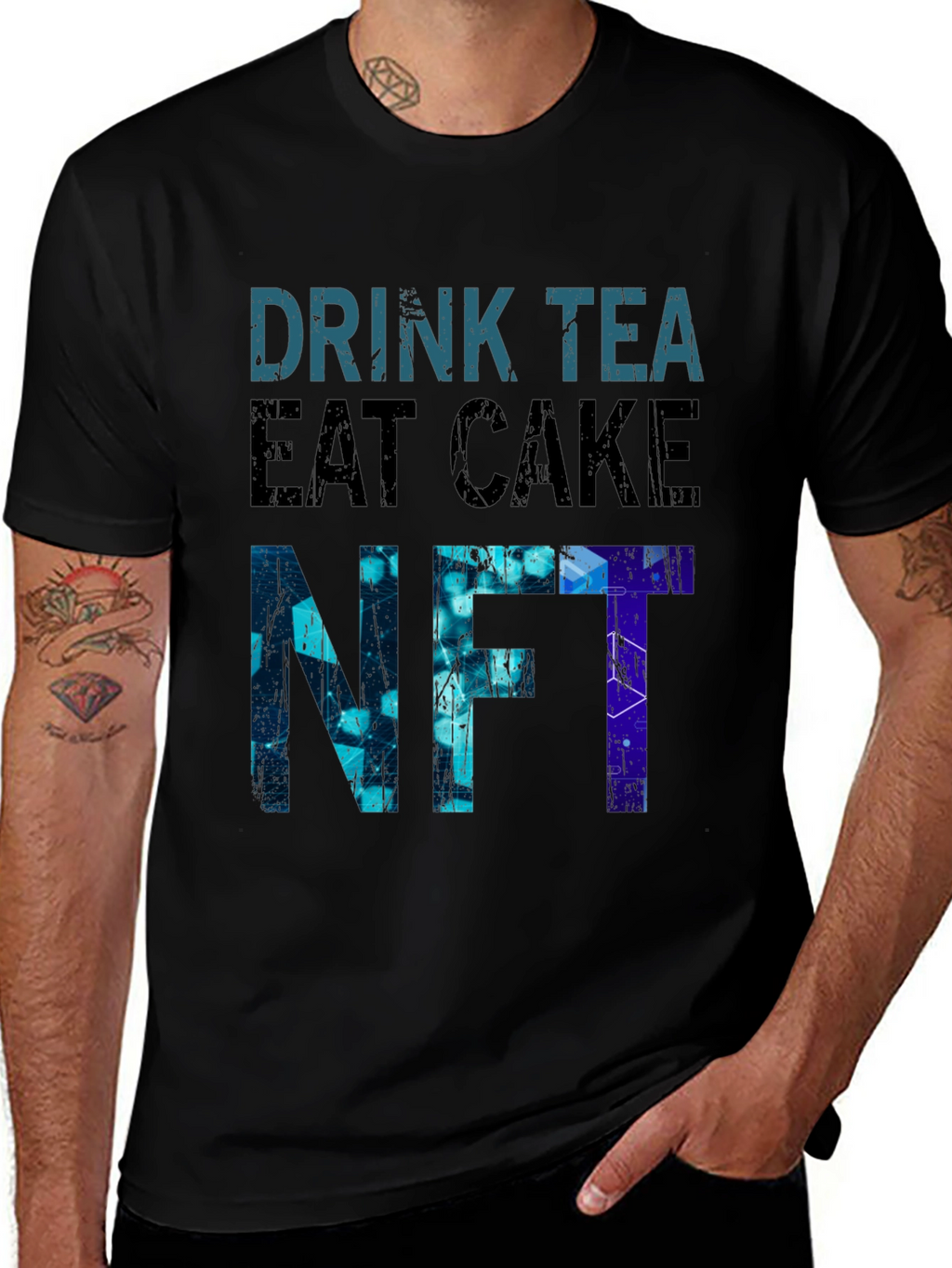 Drink Tea Eat Cake NFT Graphic T-Shirt