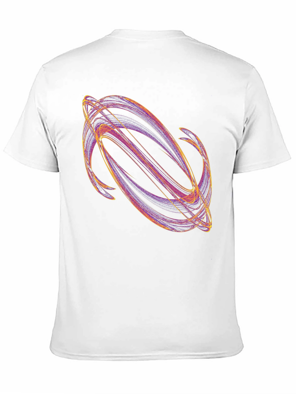 Abstract Swirl Graphic Black T-Shirt
