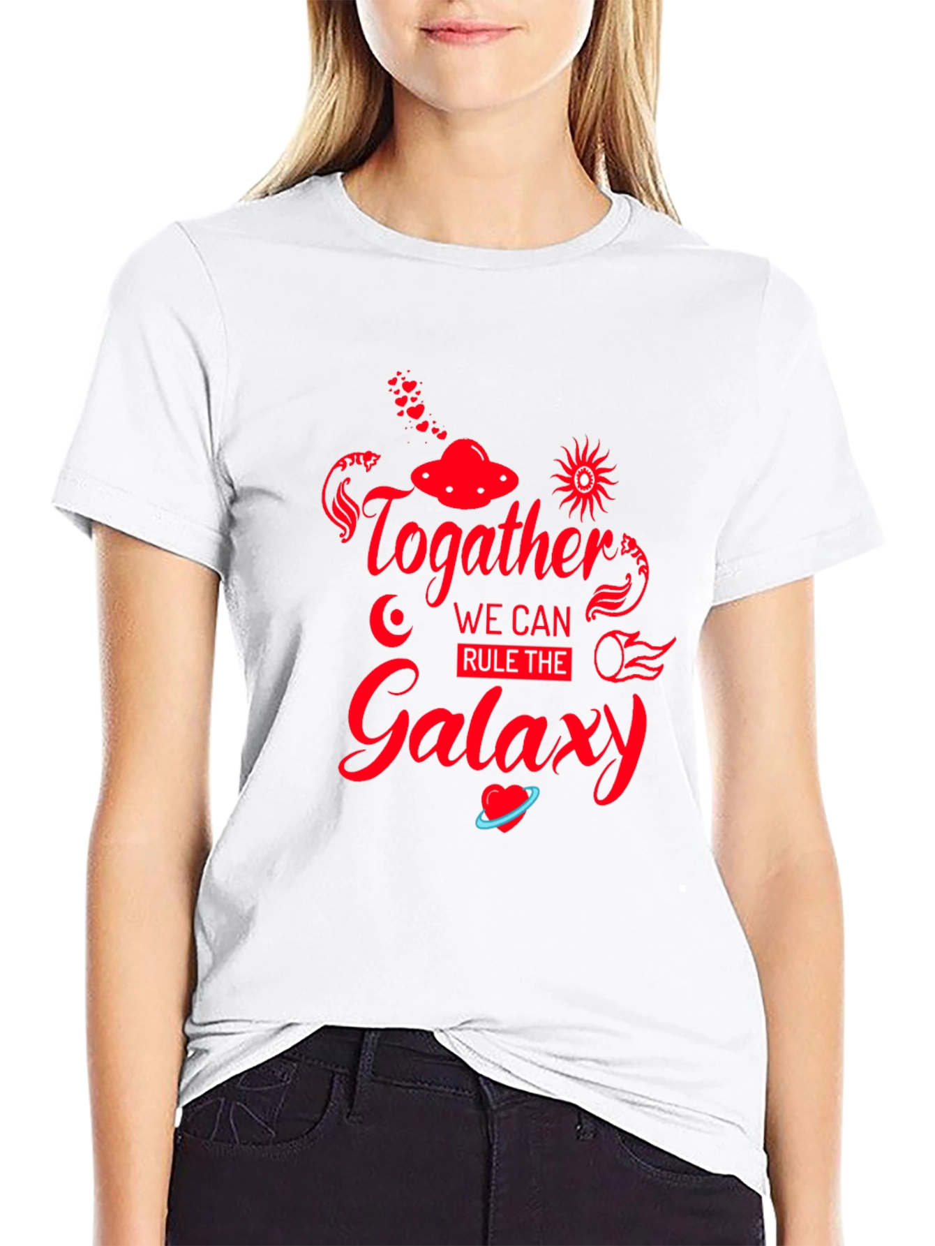 Together Rule Galaxy Black T-Shirt