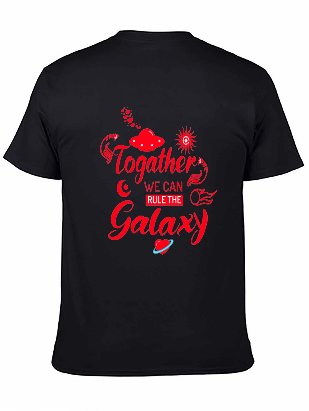 Together Rule Galaxy Black T-Shirt