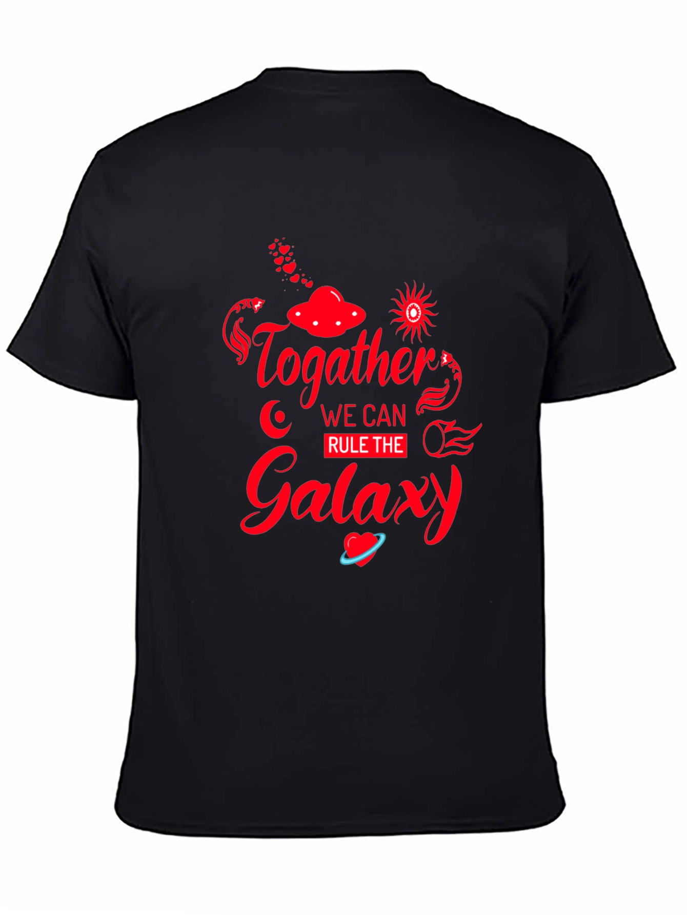 Together Rule Galaxy Black T-Shirt