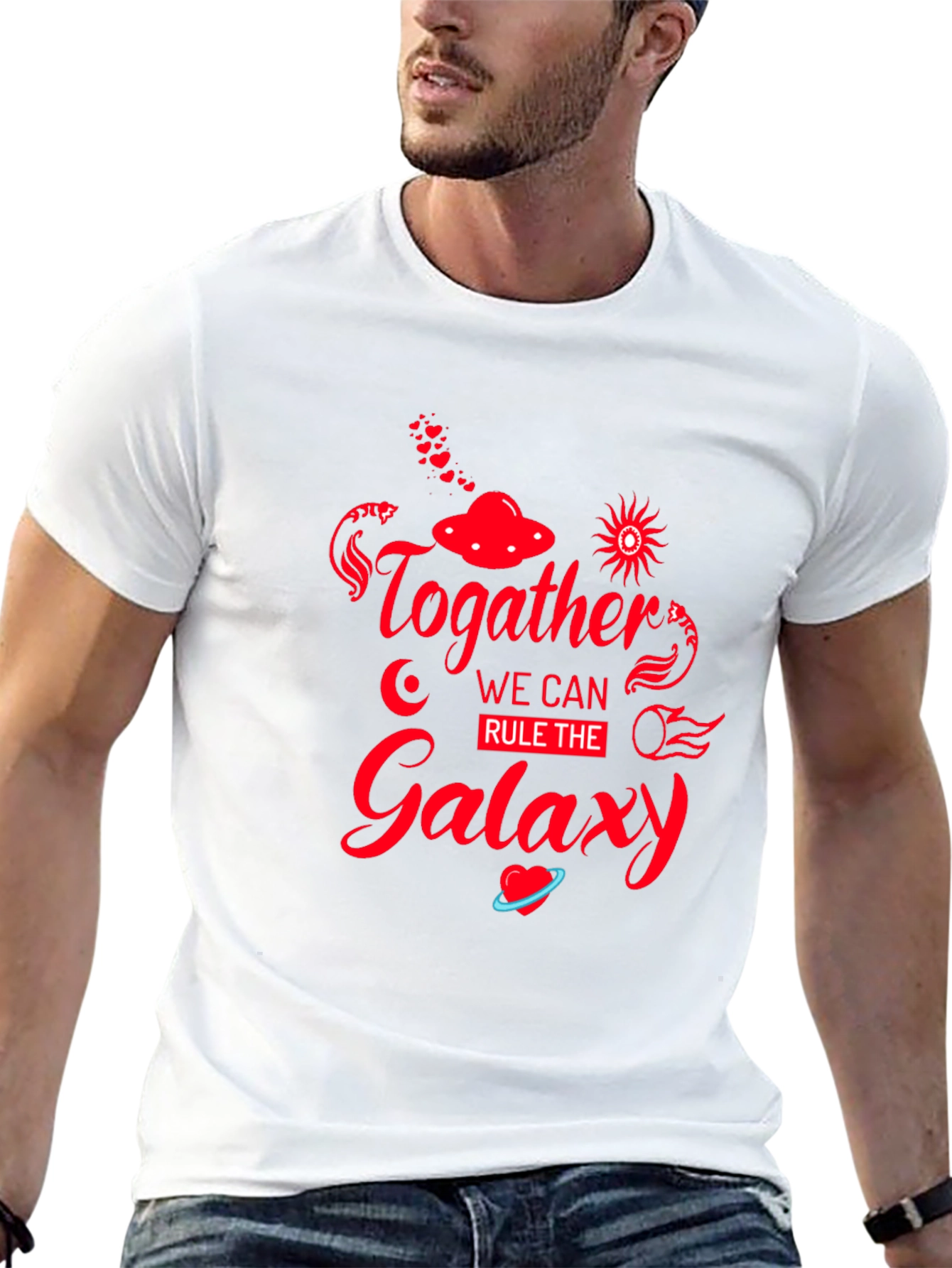 Together Rule Galaxy Black T-Shirt