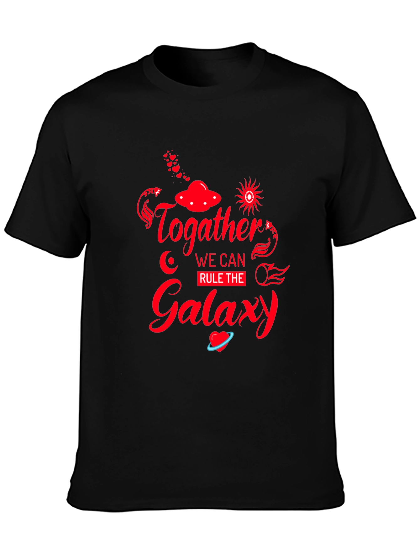 Together Rule Galaxy Black T-Shirt