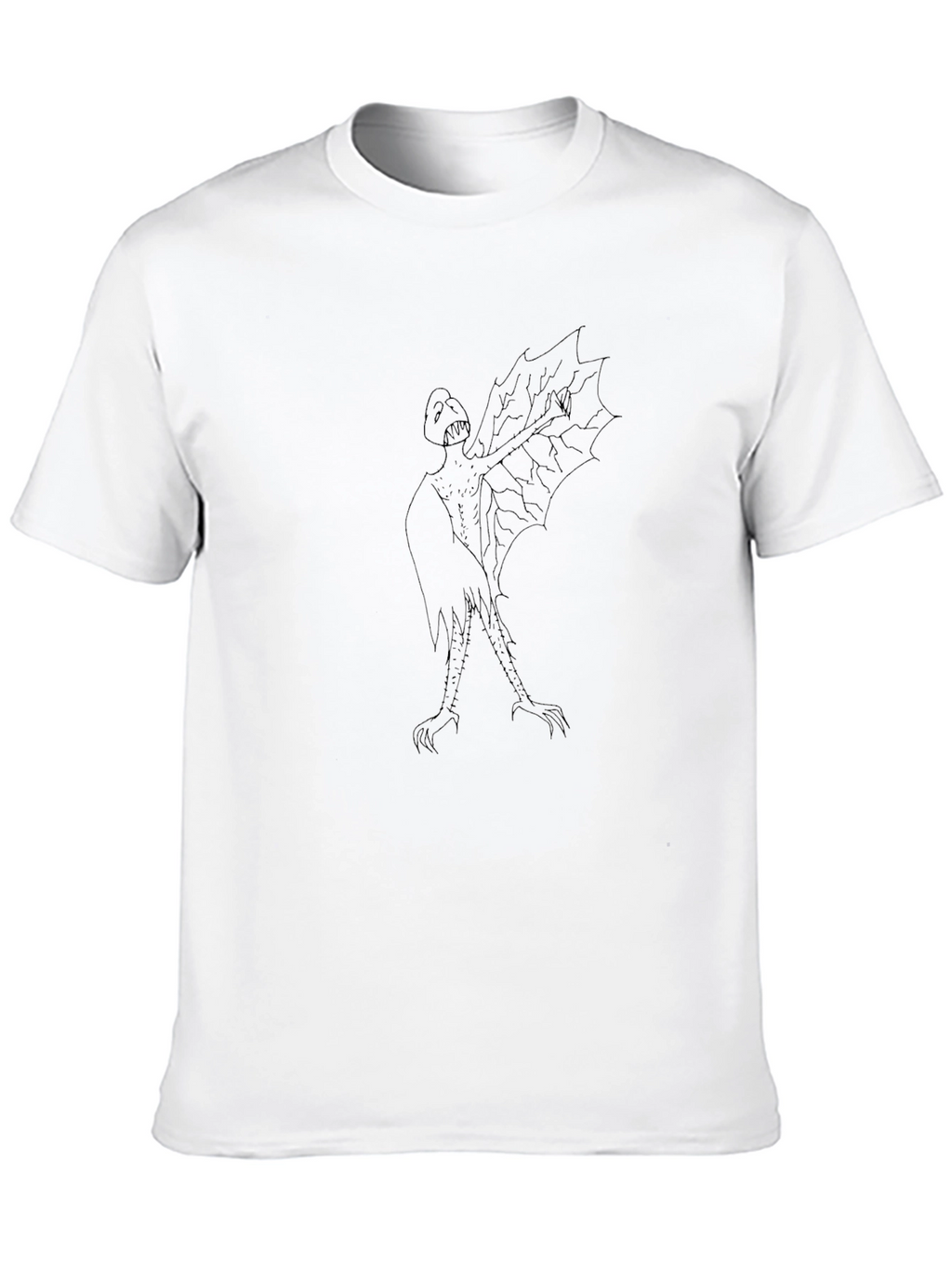 Unique Black T-Shirt with Monster Design