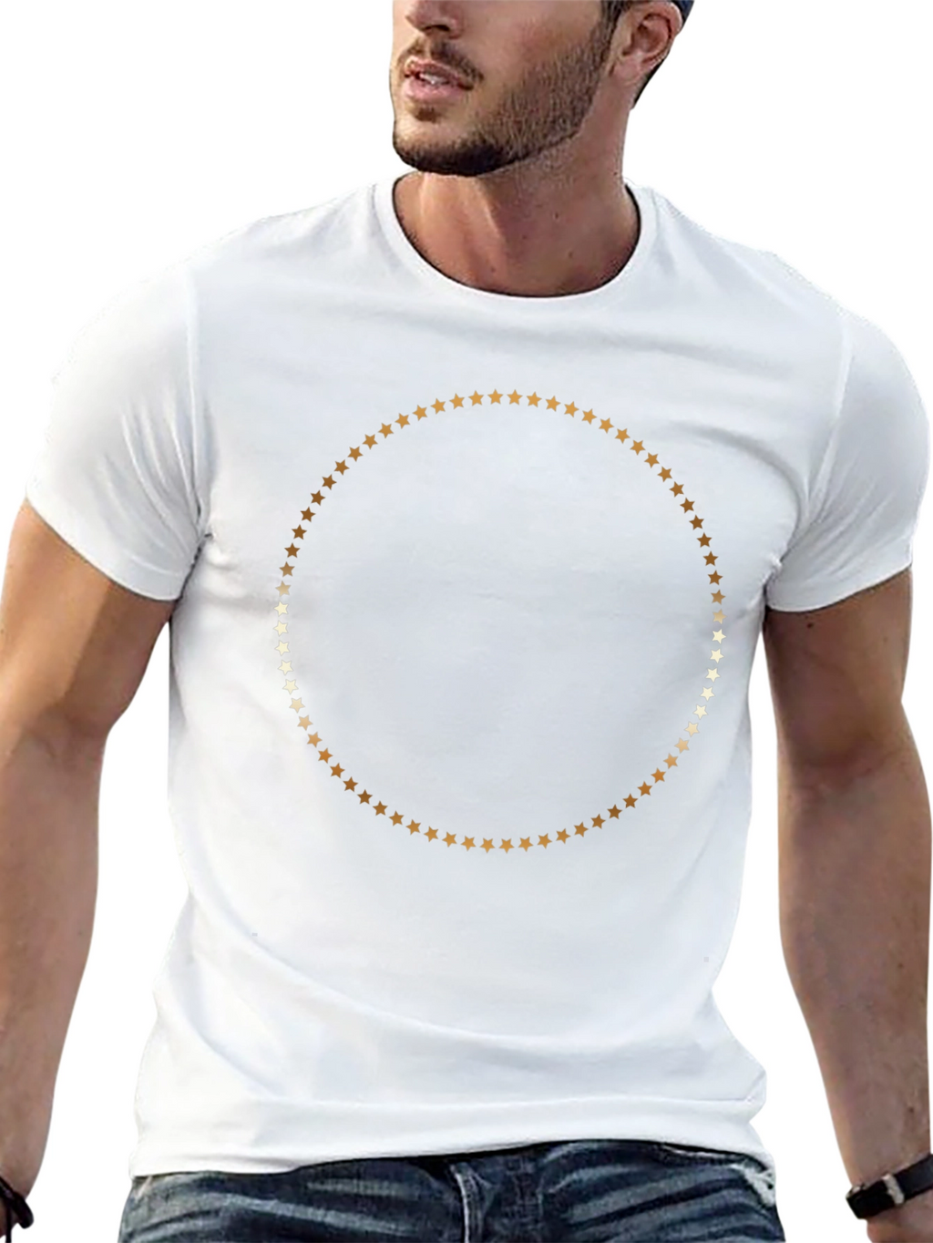 Star Circle Black T-Shirt