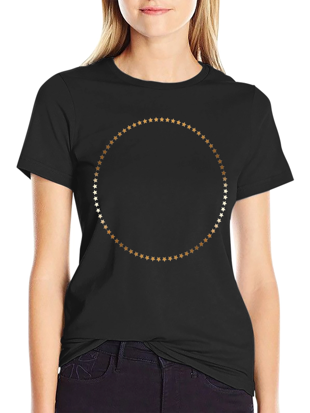 Star Circle Black T-Shirt