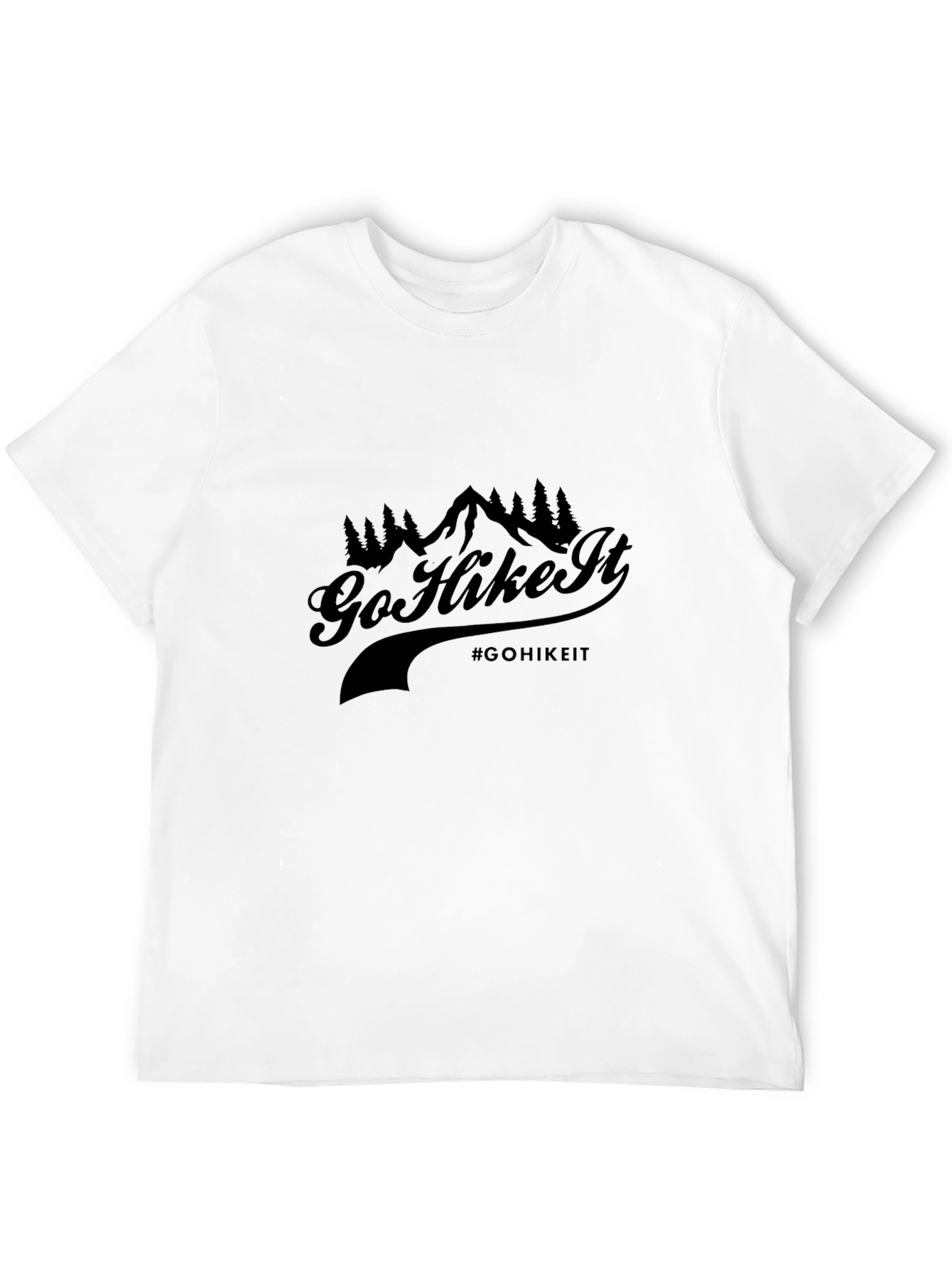 Go Hike It Black Graphic Tee