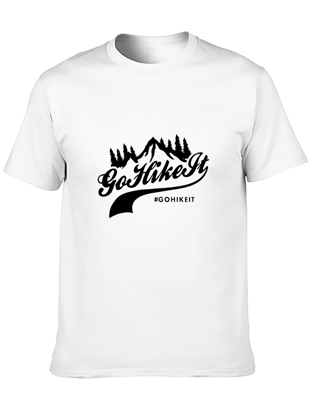 Go Hike It Black Graphic Tee
