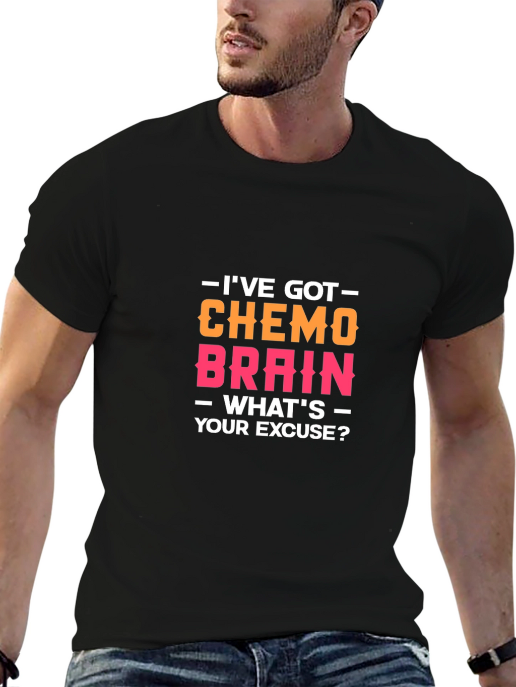 Chemo Brain Funny Graphic T-Shirt