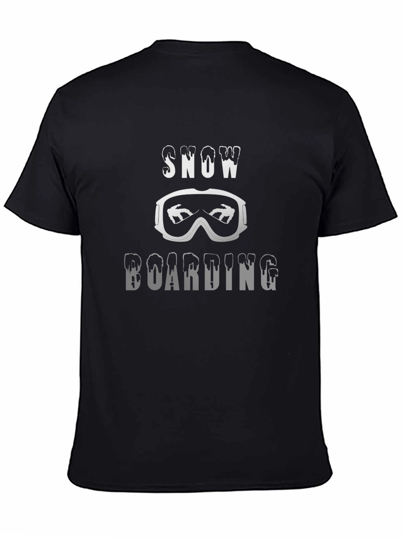 Snowboarding T-Shirt | Black Graphic Tee