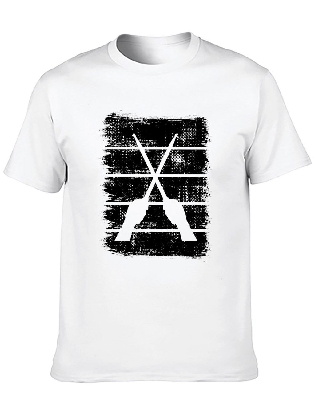 Drum Sticks Graphic Tee - Rock Band Shirt