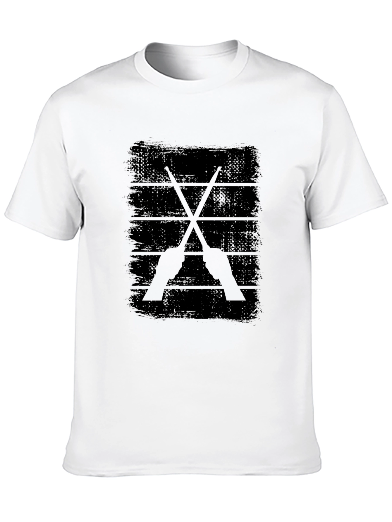 Drum Sticks Graphic Tee - Rock Band Shirt