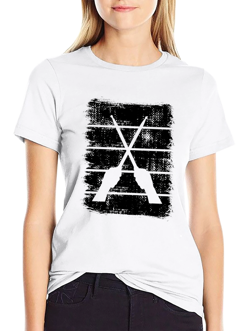Drum Sticks Graphic Tee - Rock Band Shirt
