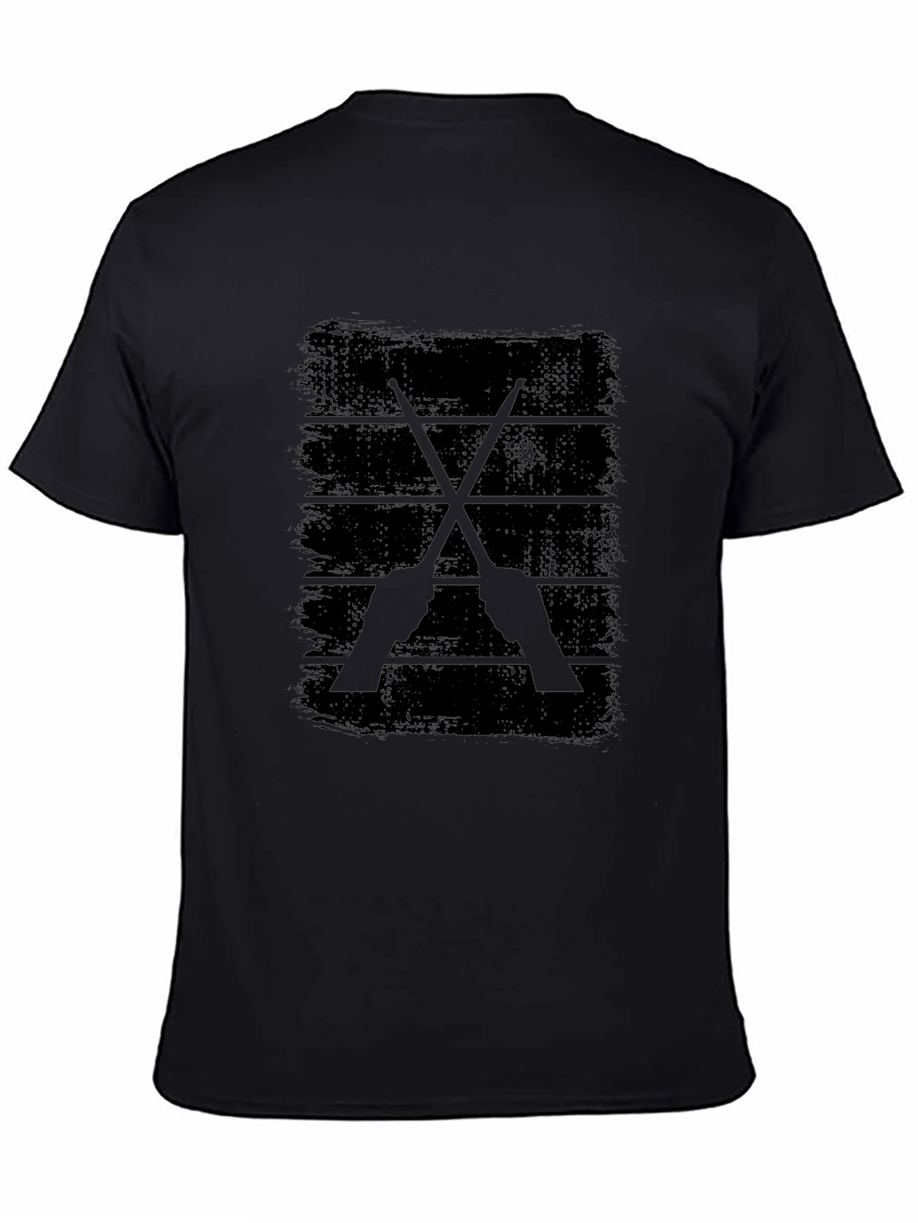 Drum Sticks Graphic Tee - Rock Band Shirt