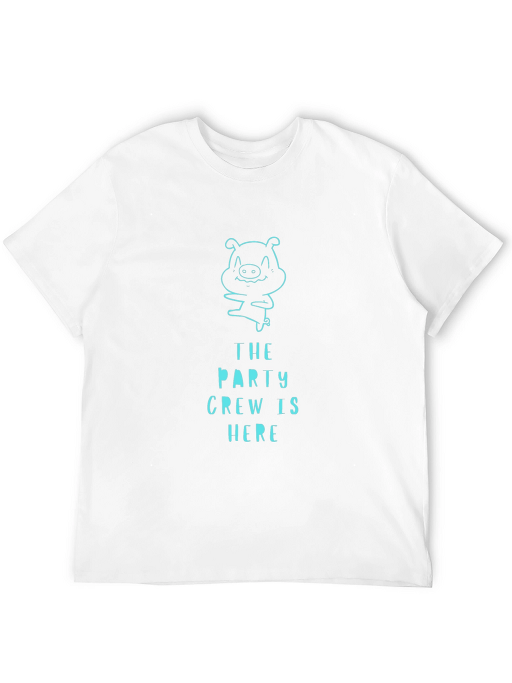 Party Crew Pig Graphic Tee - Black T-Shirt