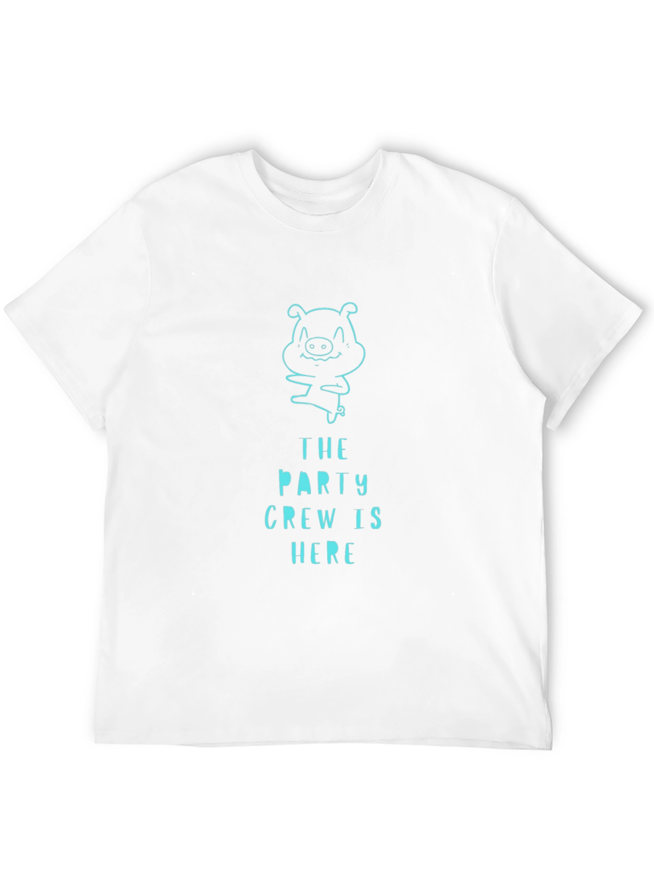 Party Crew Pig Graphic Tee - Black T-Shirt