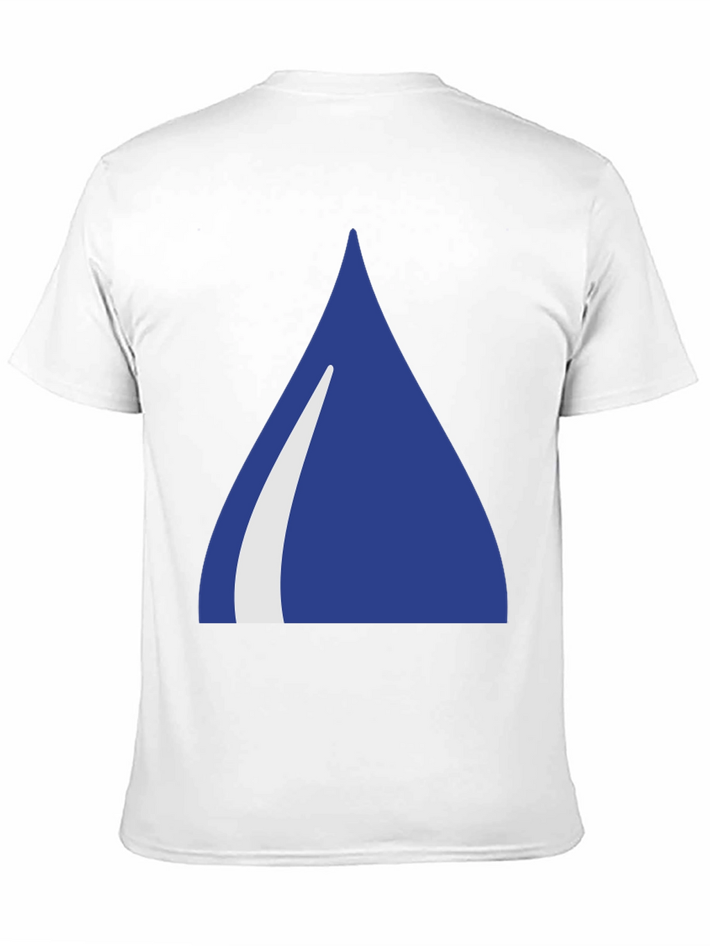 Blue Triangle Graphic Black T-Shirt
