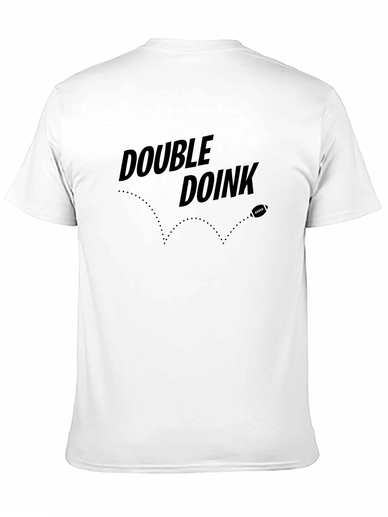 Double Doink Football T-Shirt - Black