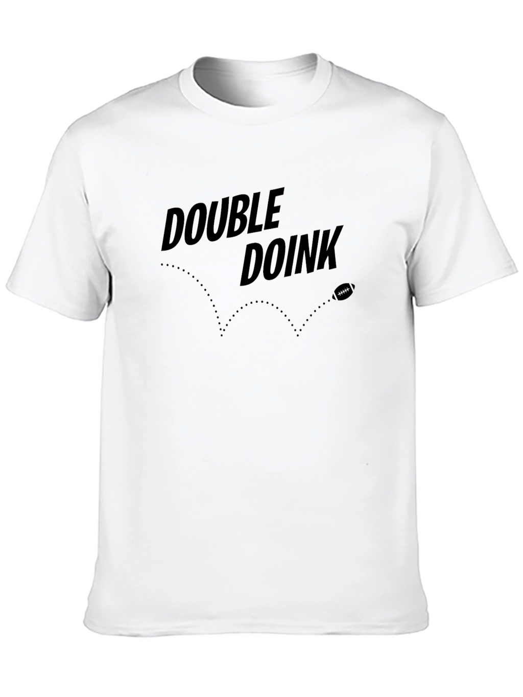 Double Doink Football T-Shirt - Black