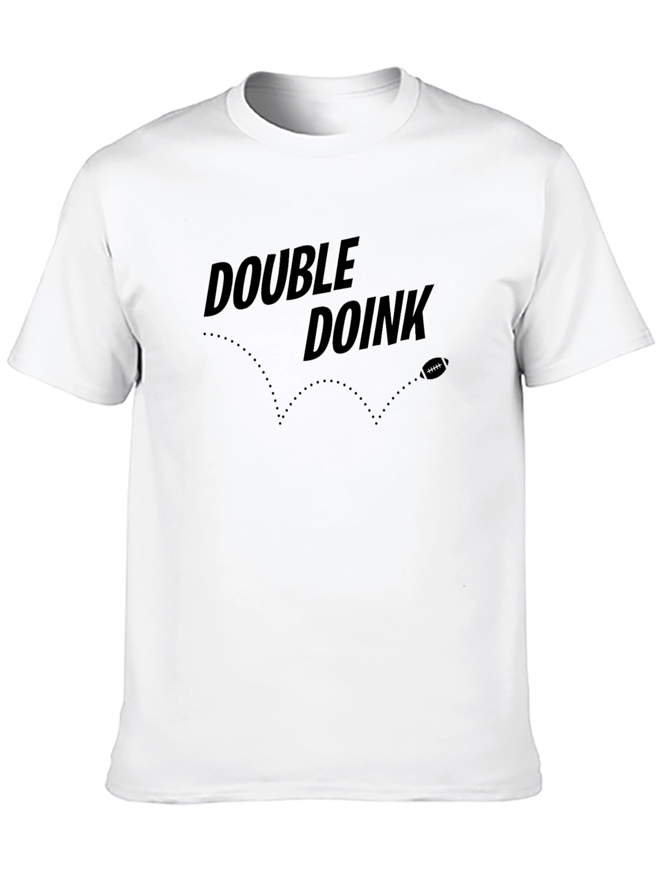 Double Doink Football T-Shirt - Black