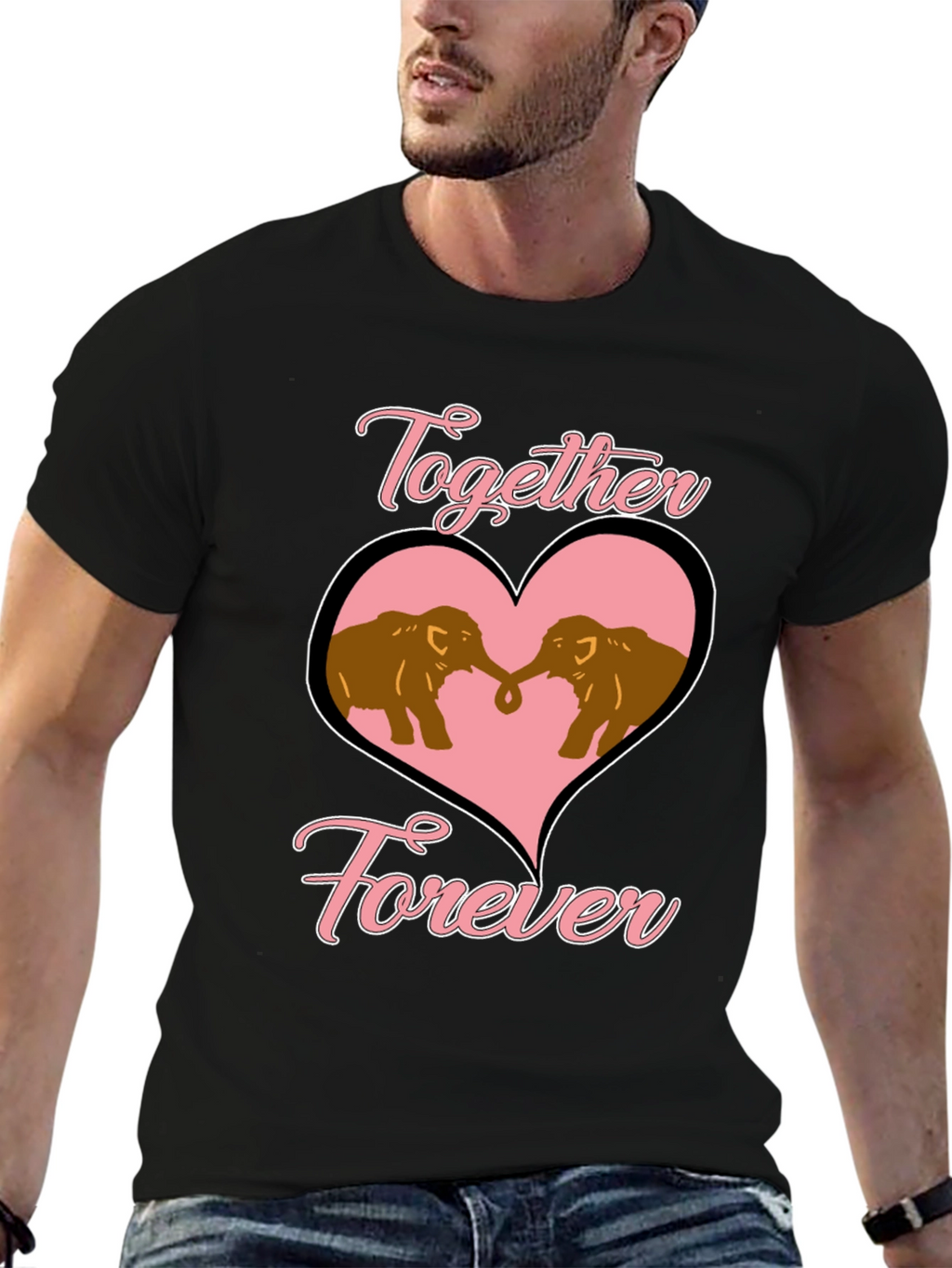 Elephant Love T-Shirt - Together Forever Design