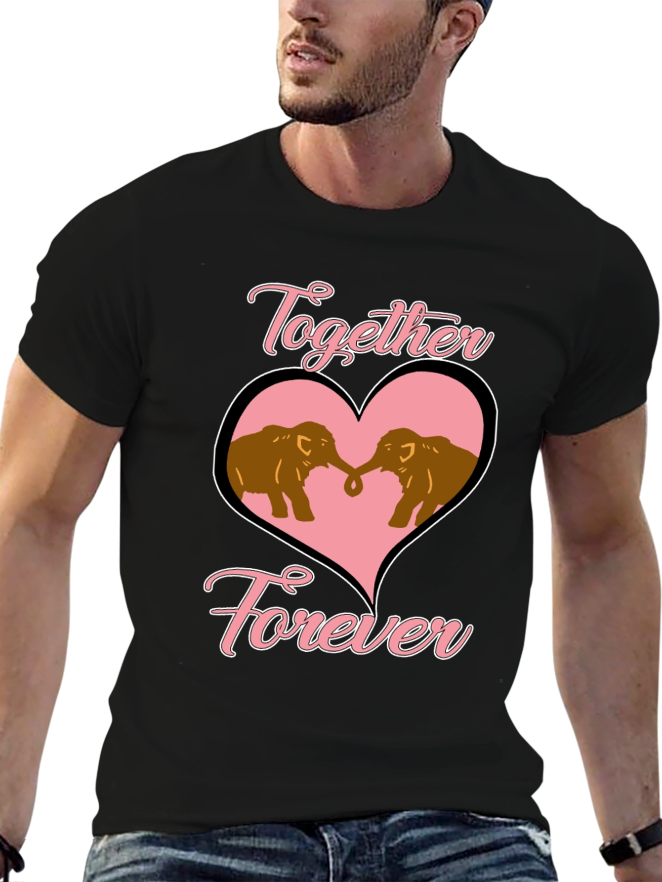 Elephant Love T-Shirt - Together Forever Design