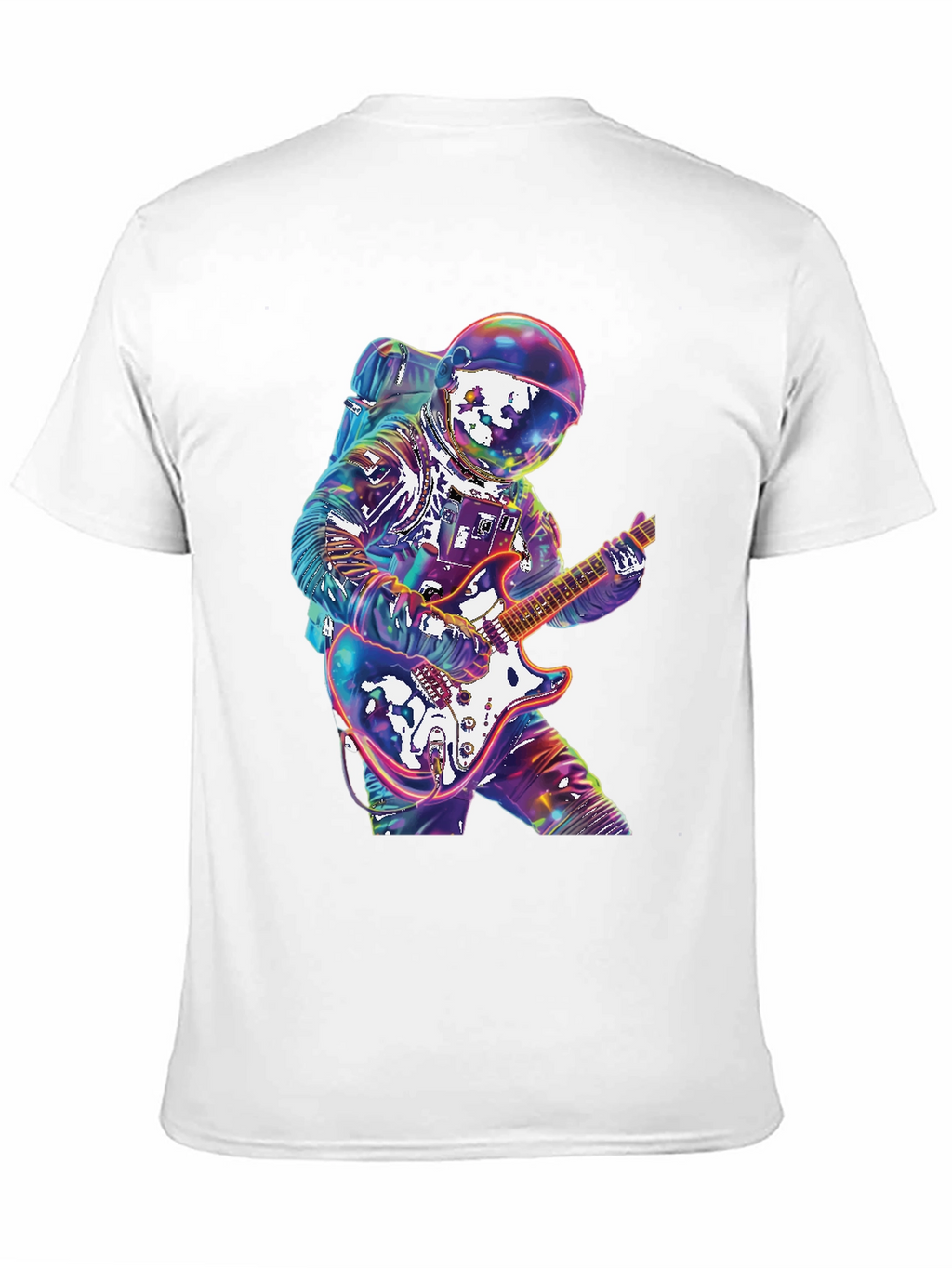 Astronaut Guitarist Graphic Tee - Rock Out in Space!