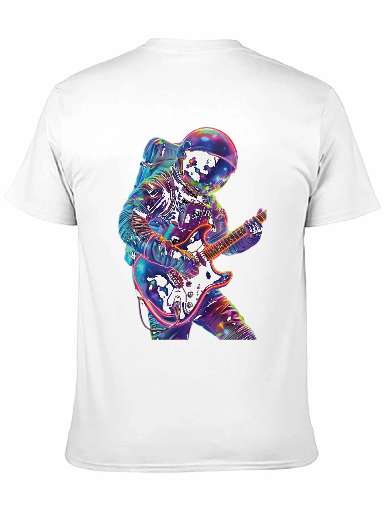 Astronaut Guitarist Graphic Tee - Rock Out in Space!