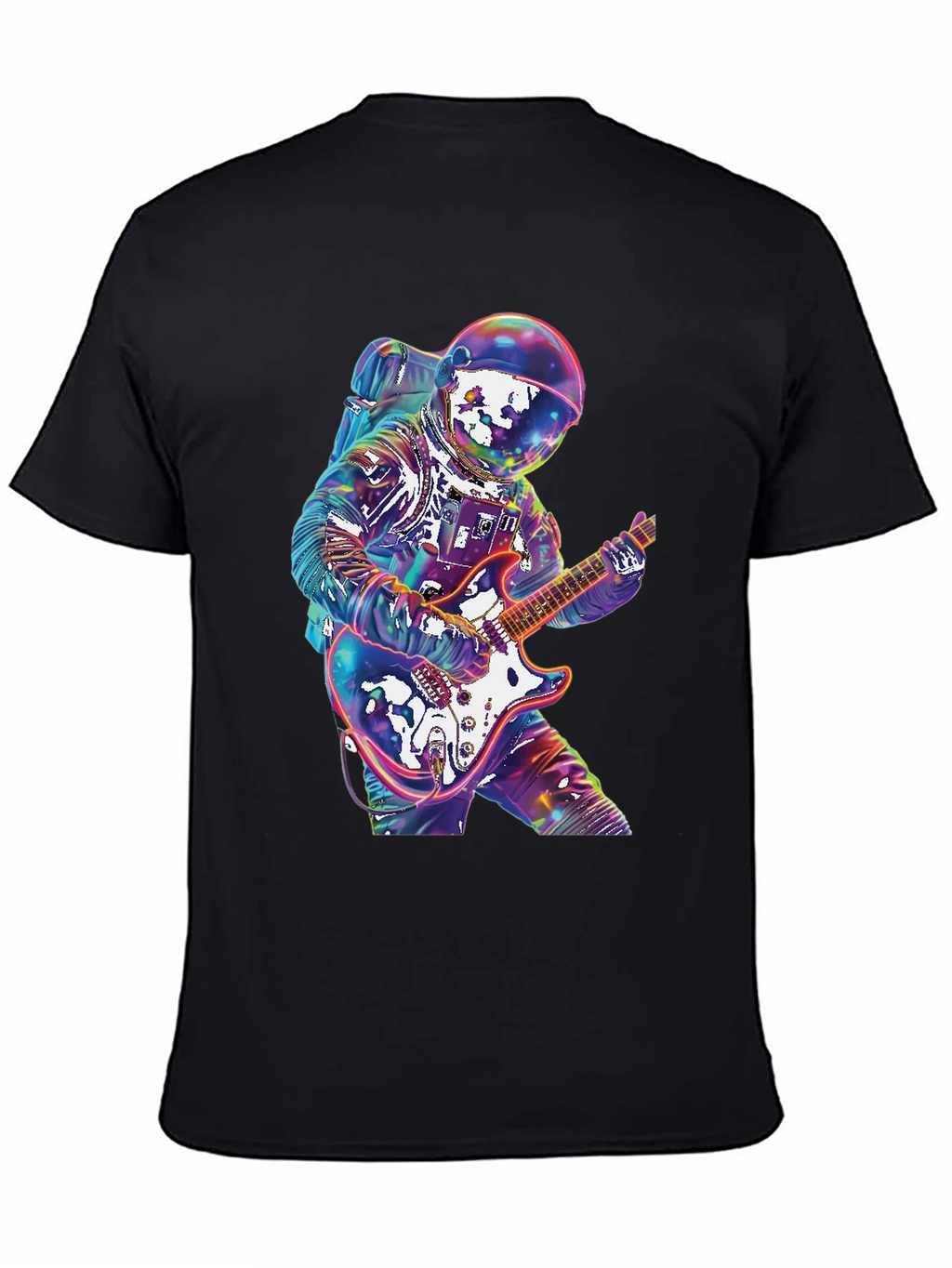 Astronaut Guitarist Graphic Tee - Rock Out in Space!