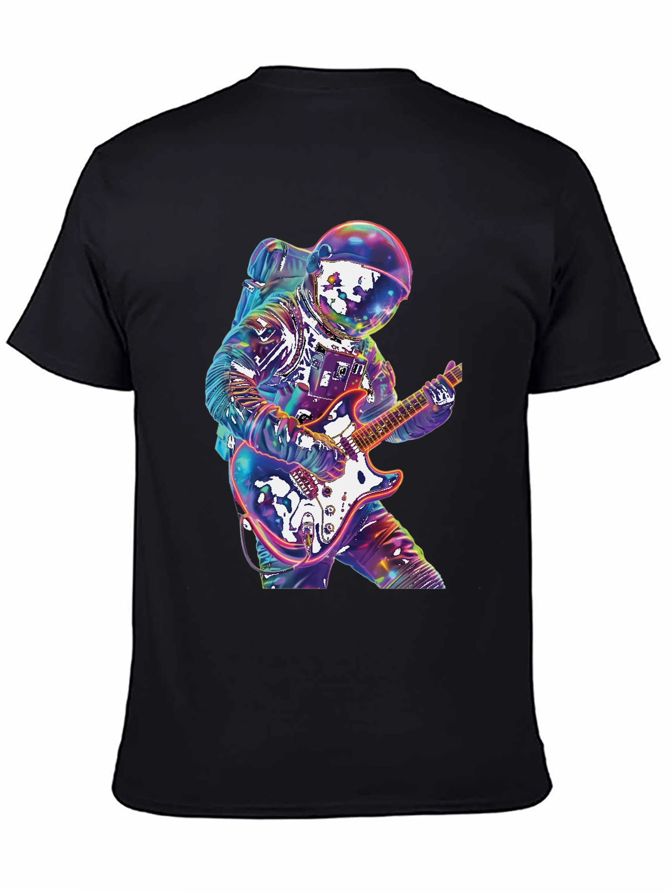 Astronaut Guitarist Graphic Tee - Rock Out in Space!