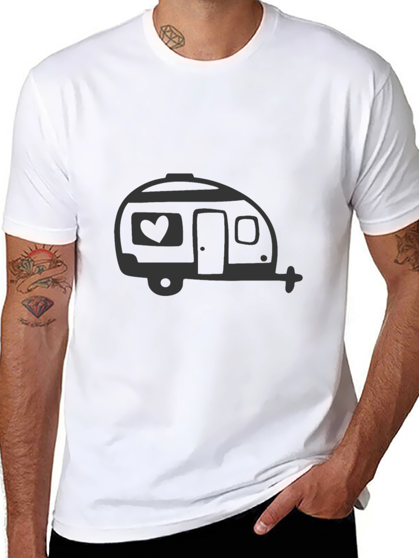 Retro Camper Graphic Tee - Wanderlust Adventure Shirt